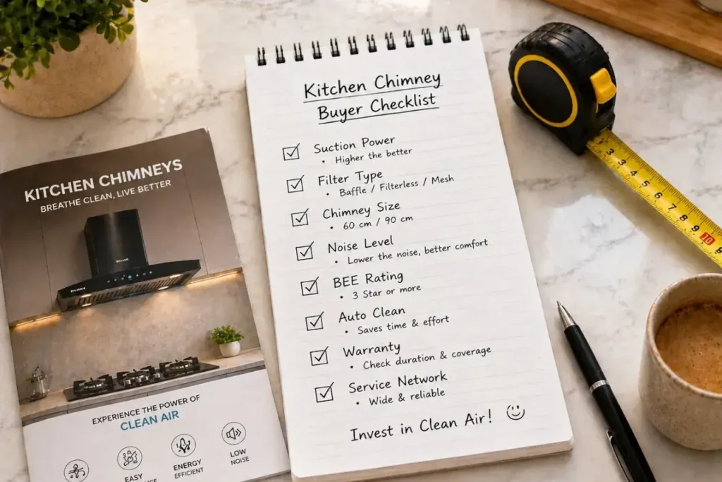 Buyer's Checklist Electric Kitchen Chimney