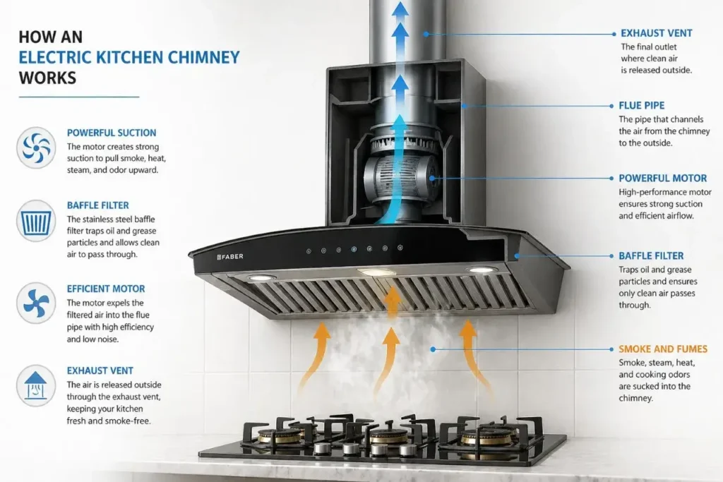 How It Works Electric Kitchen Chimney
