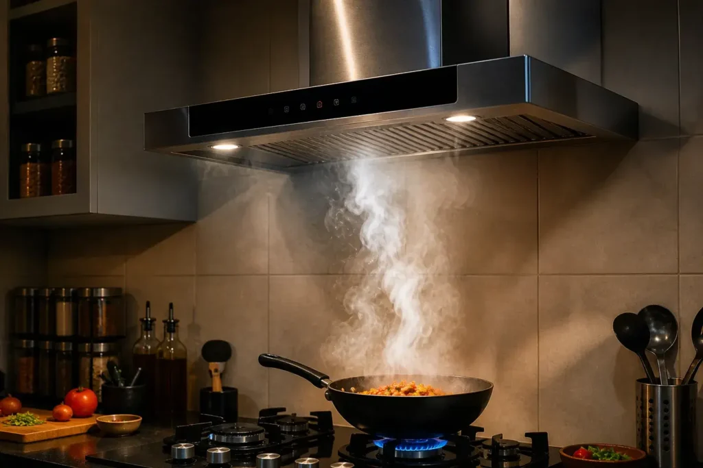 Smoke Removal section Use of Kitchen Chimney