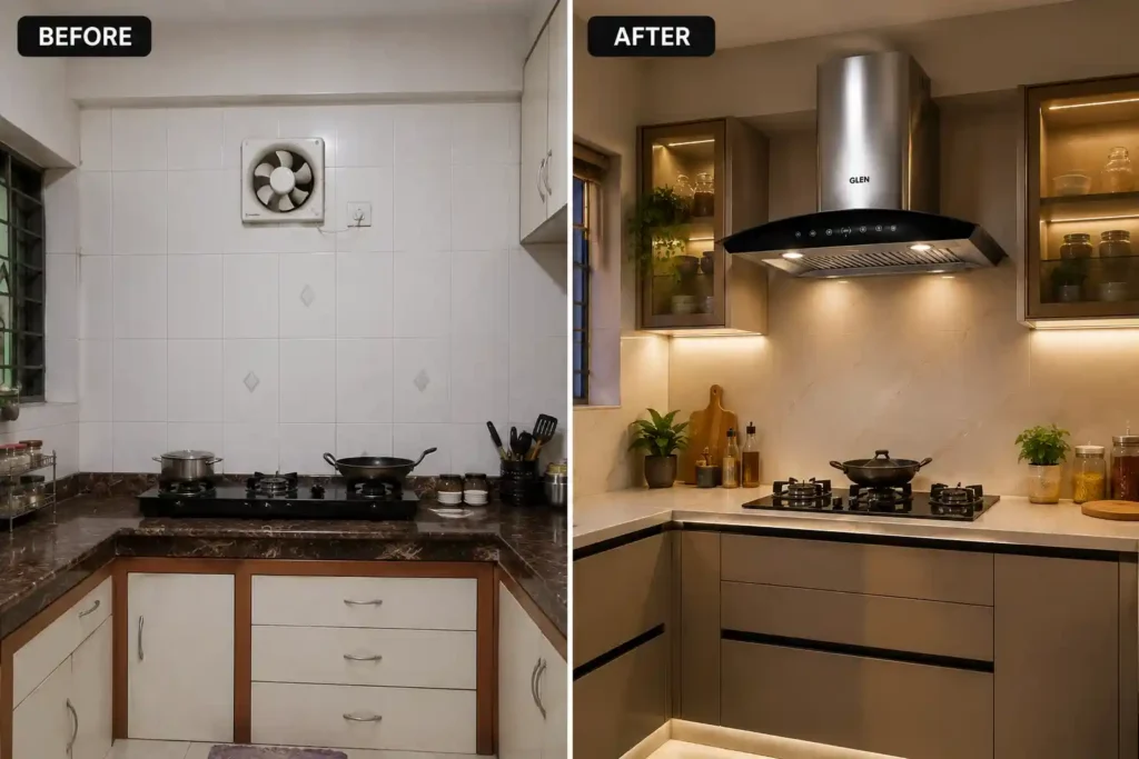 11 Kitchen transformation before and after