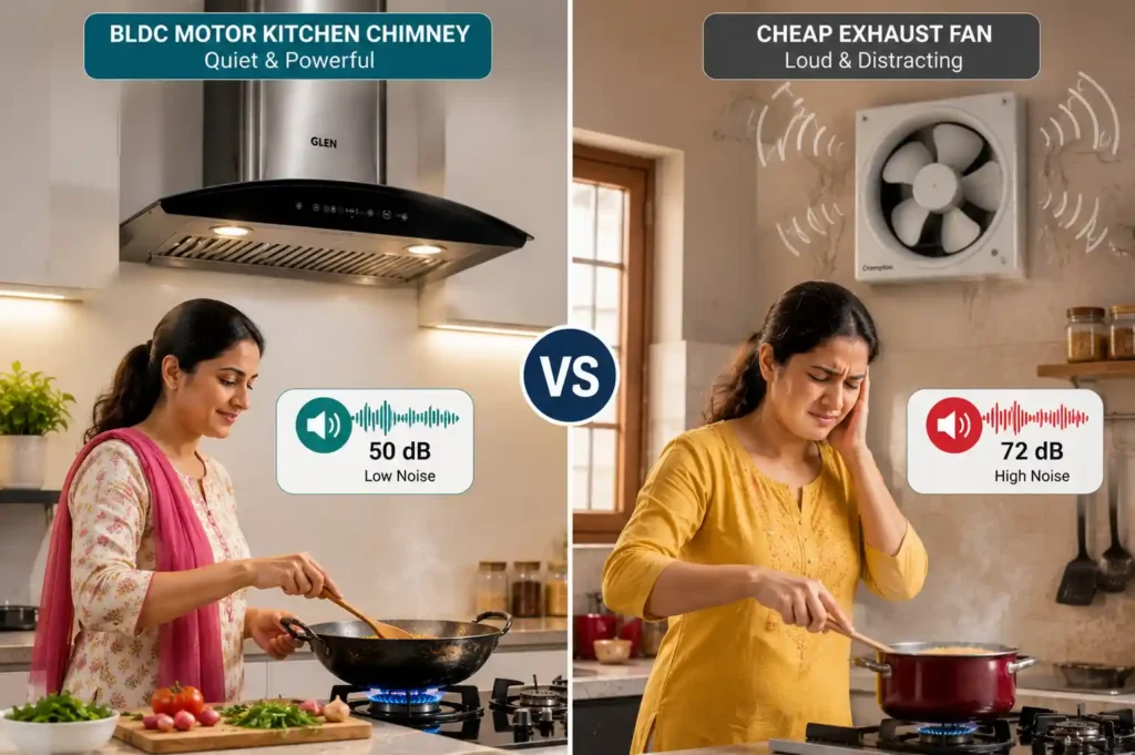 9 Quiet chimney vs noisy exhaust fan