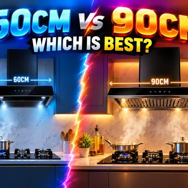 60cm vs 90cm Kitchen Chimney – Which Size Should You Buy?