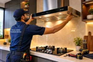 1 Kitchen Hood Installation in a Modern Kitchen Kitchen Chimney Installation Guide