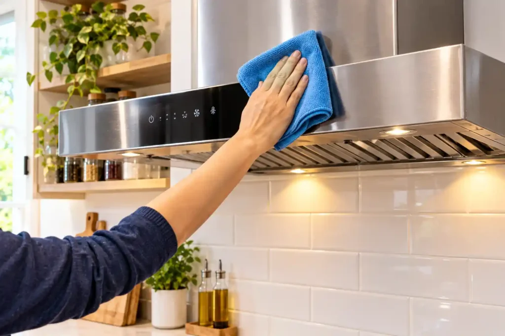 8 Cleaning a Stainless Steel Range Hood